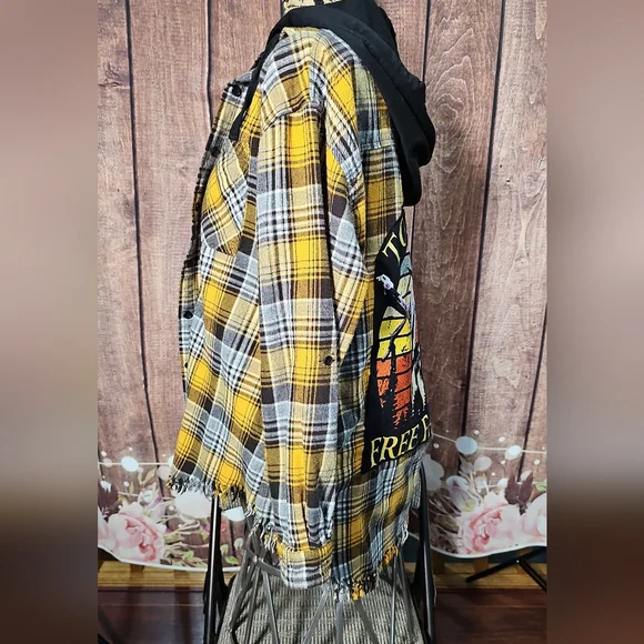 TOM PETTY OOAK FRINGED SHACKET SM-LG - Picture 3 of 9